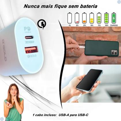 Imagem de Carregador Duplo 20W Para Mt G42 Com Dupla Saída