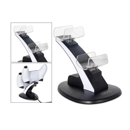 Imagem de Carregador Duplo Com Led Para Controles Ps5 Base Vertical