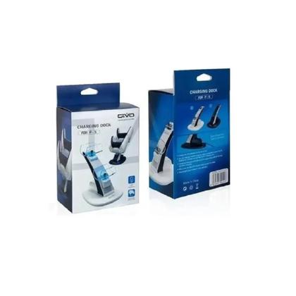 Imagem de Carregador Duplo Com Led Para Controles Ps5 Base Vertical