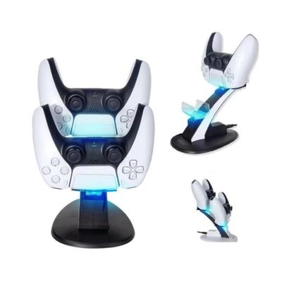 Imagem de Carregador Duplo Com Led Para Controles Ps5 Base Vertical