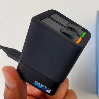 Imagem de Carregador Duplo Original para Câmeras GoPro 8, 7, 6 e 5 Black