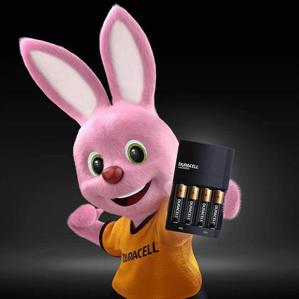 Imagem de Carregador Duracell com 4 Pilhas Rec AA + 4 pilhas AAA Rec