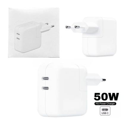 Imagem de Carregador Fonte 50W + Cabo Ultra Turbo USB-C Tipo-C Lightning Compatível com iPhone SE X XR 7/8 7/8 Plus 11 12 13 14 Pro Max