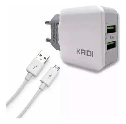 Imagem de Carregador Fonte Duplo Usb Carregamento Rapido Cabo Micro usb V8