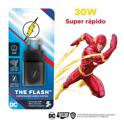 Imagem de Carregador Gan Flash Cabo Usb C X Lightning Mulher Maravilha