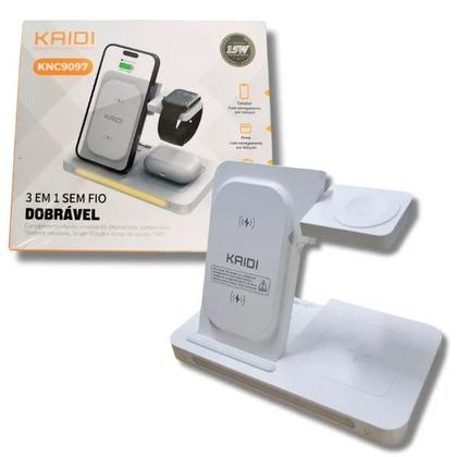 Imagem de Carregador Indução Dock 3 Em 1  Carregador Sem Fio