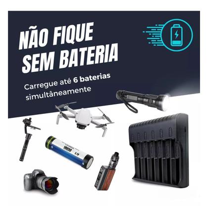 Imagem de Carregador Inteligente Bateria 18650 14500 16340 3,7v/4,2v