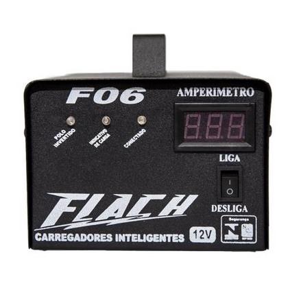 Imagem de Carregador Inteligente de Bateria 6A-12V Bivolt F06 - Flach