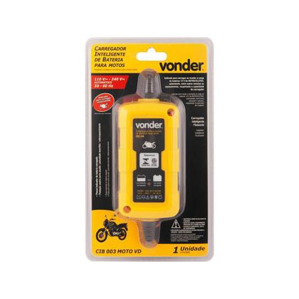 Imagem de Carregador Inteligente de Bateria para Moto Bivolt CIB003 Vonder
