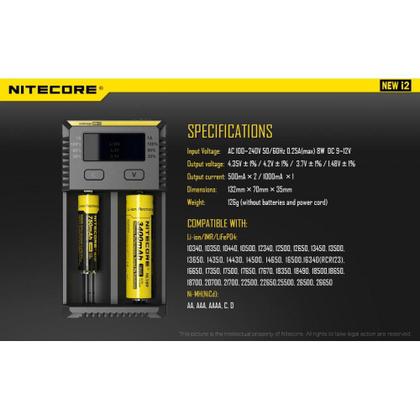 Imagem de Carregador Inteligente Nitecore New I2