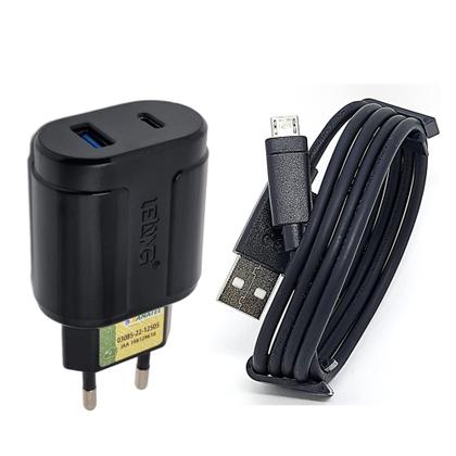 Imagem de Carregador Lehmox Carga Rápida 30W Compativel Para Moto X Force, X Play e X Style - LE1MICRO