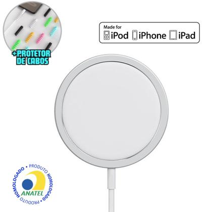 Imagem de Carregador Magsafe De Carga Rápida Por Indução Magnético Sem Fio Compativel iPhone 14 15 16 Lacrado