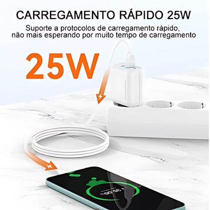 Imagem de Carregador Micro Usb Turbo 2 Entradas Micro Usb V8 Android