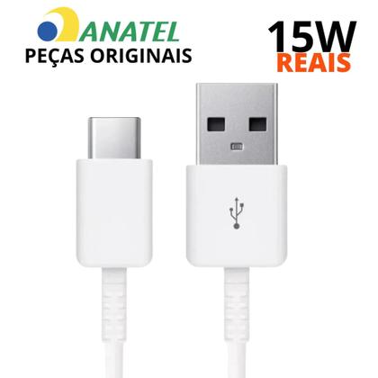 Imagem de carregador original 2a com cabo tipo c - branco