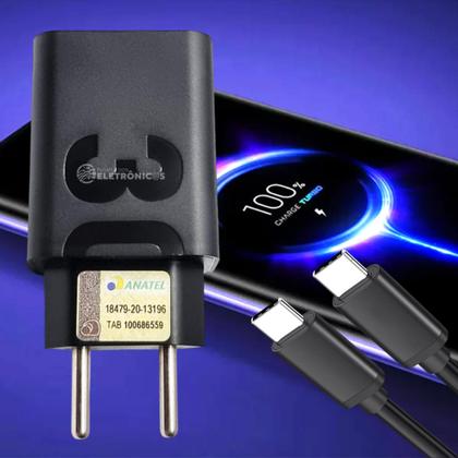 Imagem de Carregador Original Ztd Compatível Edge 20 Fusion Moto G60s Edge 20 Pro Carga Turbo MDYUSBC1M