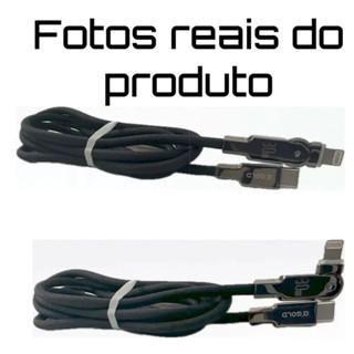 Imagem de Carregador para   CABO TIPO C + TIPO LIGHTNING 180º COM 1 METRO AGOLD Original 60W /30W CB91/CB90