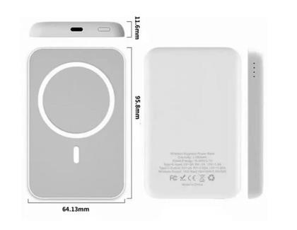Imagem de Carregador Portátil Por Indução Para Celular Samsung S20 S21 S22