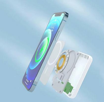Imagem de Carregador Portátil Por Indução Para Celular Samsung S20 S21 S22