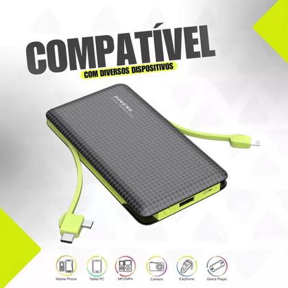 Imagem de Carregador Portátil Power Bank 10.000mAh - Potência Confiança em Suas Mãos