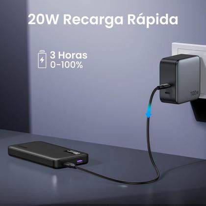 Imagem de Carregador Portátil Power Bank 10000Mah Bateria Externa