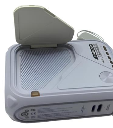 Imagem de Carregador Portátil Sem Fio Indução 10000mah Carregamento Rápido Com Suporte Para Celular