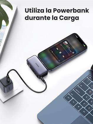 Imagem de Carregador Portátil Usb C Power Bank 5000Mah Bateria Externa