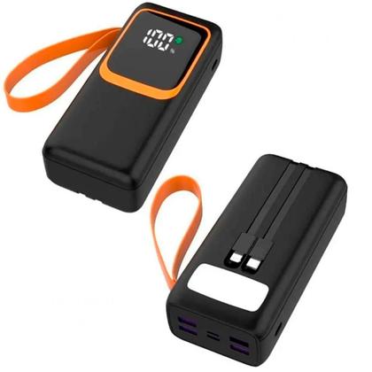 Imagem de Carregador Power Bank 30000Mah Com 4 Usb E Recarga Turbo