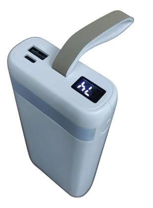 Imagem de Carregador Power Bank Com Luz Led Turbo 20.000mah YD-06 Branco