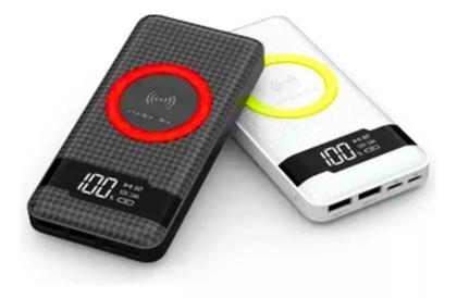 Imagem de Carregador Power Bank Sem Fio  Pn-886 10.000mah Qi Top