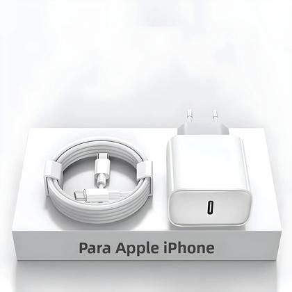 Imagem de Carregador Rápido PD USB C De 30W Para Apple iPhone 11 12 13 14 15 16 17 Air pro Max Cabo De