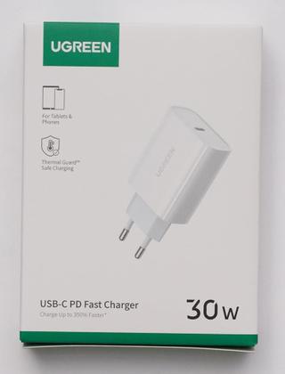 Imagem de Carregador rápido UGREEN 30W USB C suporta 25W 20W Power Delivery 3.0/2.0 e Quick Charge 4.0/3.0