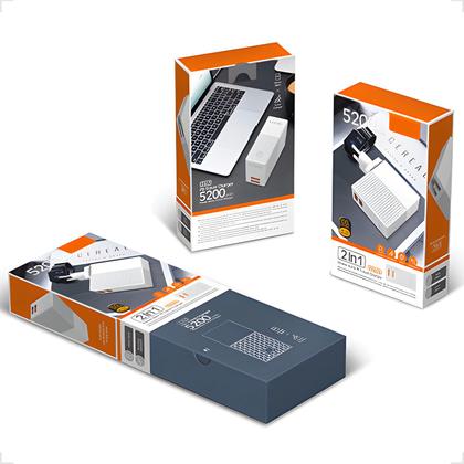 Imagem de Carregador Rápido Universal Power Bank 5200mah Duplo De Viagem PA-606