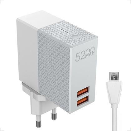 Imagem de Carregador Rápido Universal Power Bank 5200mah Duplo De Viagem PA-606