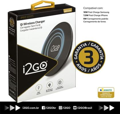 Imagem de Carregador Sem Fio I2Go Pro Preto