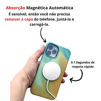 Imagem de Carregador Sem fio Magnético por Indução Compatível com iPhone XR 11 12 13 14 15
