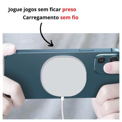 Imagem de Carregador Sem fio Magnético por Indução Compatível com iPhone XR 11 12 13 14 15