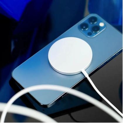 Imagem de Carregador Sem fio Magnético por Indução Compatível com iPhone XR 11 12 13 14 15