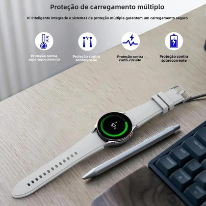 Imagem de Carregador Sem Fio Magnético Portátil com Carregamento Rápido para Samsung Galaxy