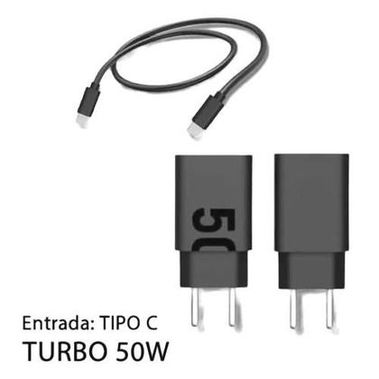 Imagem de Carregador Super Turbo 50w Tipo C + Cabo 1m Celular + Tablet