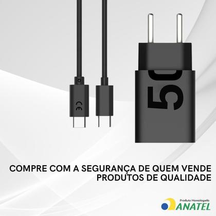 Imagem de Carregador Super Turbo 50W Ultra Rápido Tipo C Com Carregamento Rápido  Cabo Tipo C Compatível Com Todos Aparelhos Tipo C