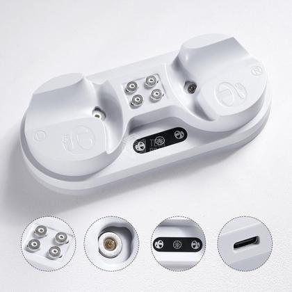 Imagem de Carregador Suporte Dock Led Para Controle Oculos Playstation PS VR2 Sense Branco