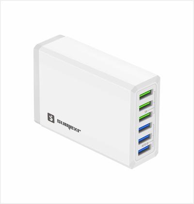 Imagem de Carregador Tomada Hub 6x Usb 10a Compátivel com Modelos