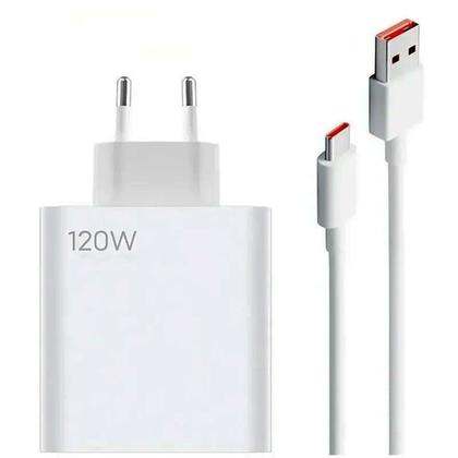 Imagem de Carregador Turbo 120w Tipo-C Compativel Com Xiaomi Redmi Note 10 11 12 13 Pro 4G 5G