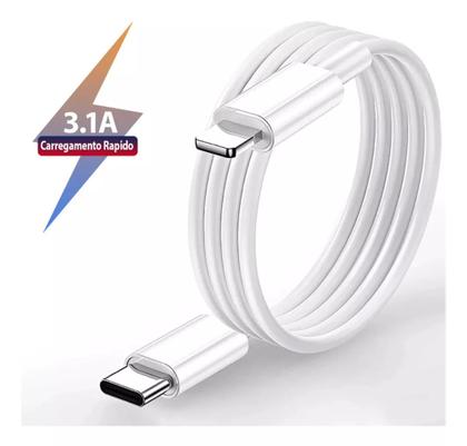 Imagem de Carregador Turbo 20w /Com Cabo Compatível iPhone 8 Plus X Xr 11 12 13 Pro Max