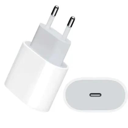 Imagem de Carregador Turbo 20w Completo Lightning Compatível com iPhone XR 11 12 13 14 Bivolt Cabo + Fonte