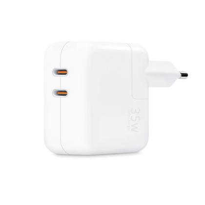 Imagem de Carregador Turbo 35w Duas Entradas Tipo C para Smartphone Tablet e Fone de Ouvido