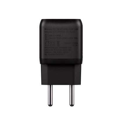 Imagem de Carregador Turbo 45W GaN EC 20 POWER Preto Intelbras