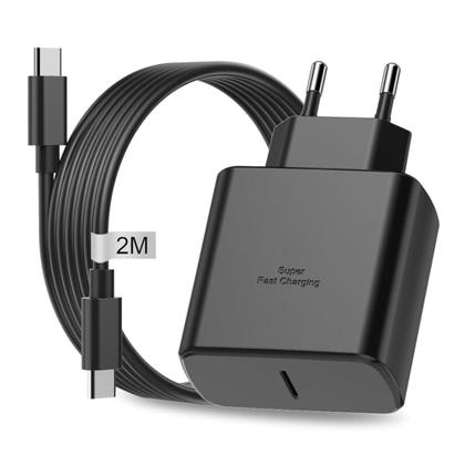 Imagem de Carregador Turbo 45W Tipo-C com Cabo  Compatível com Samsung Galaxy  Carga Rápida