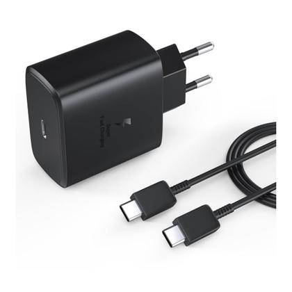 Imagem de Carregador Turbo 45W Tipo-C com Cabo  Compatível com Samsung Galaxy  Carga Rápida