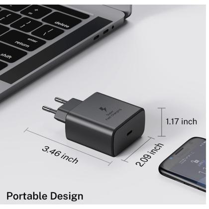 Imagem de Carregador Turbo 45W Tipo-C com Cabo  Compatível com Samsung Galaxy  Carga Rápida